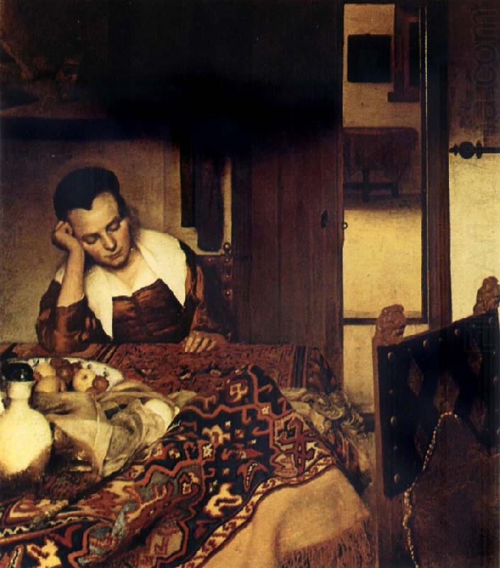 A Girl Asleep, JanVermeer