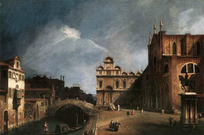 Santi Giovanni e Paolo and the Scuola di San Marco, Canaletto