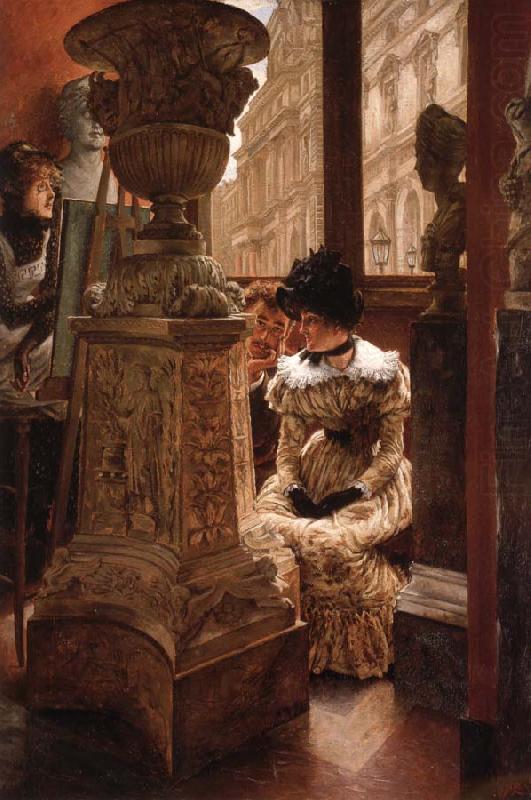 The Aesthetics at the Louvre, J.J.Tissot