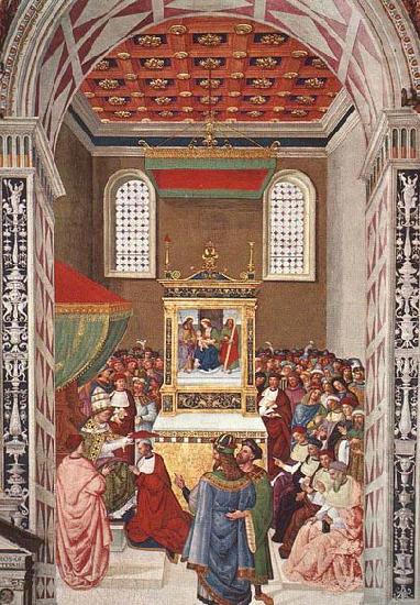 Piccolomini Receives the Cardinal Hat, Pinturicchio