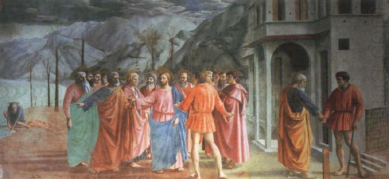 Tribute money, MASACCIO