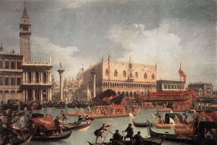 The Bucintore Returning to the Molo on Ascension Day c, Canaletto