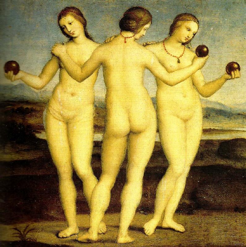 three graces muse'e conde,chantilly, Raphael