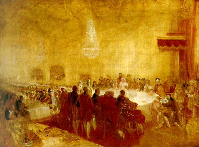 george iv at the provost's banquet, edinburgh, J.M.W.Turner