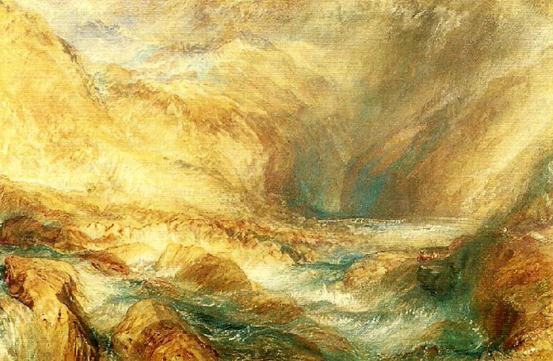 the pass of st gotthard, J.M.W.Turner