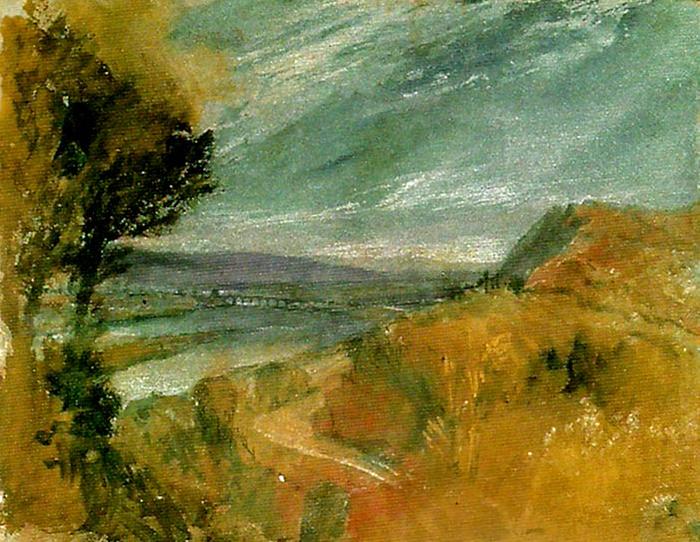 mosel from the hillside at pallien, J.M.W.Turner