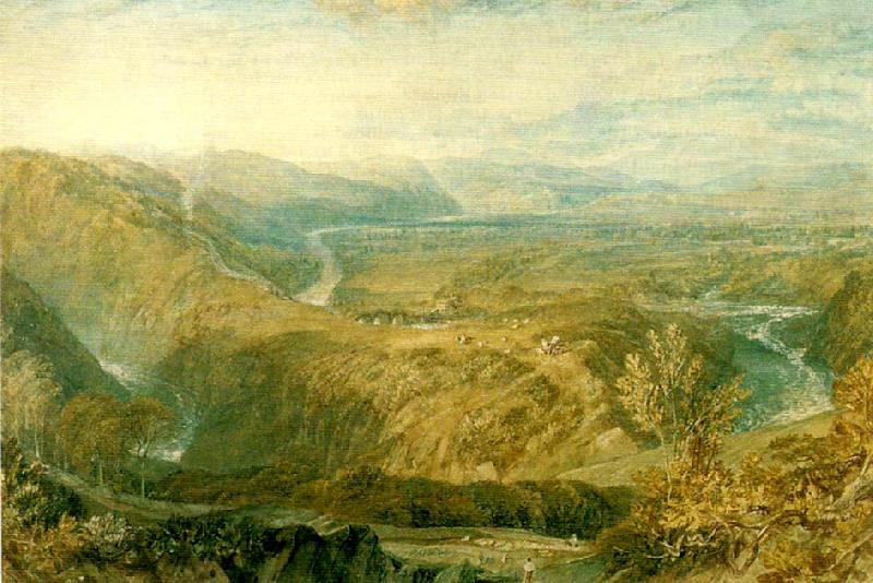 crook of lune looking towards hornby castle, J.M.W.Turner