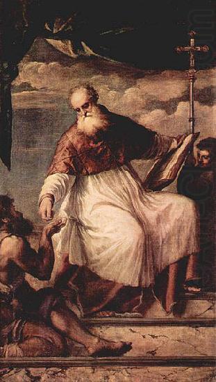 Hl. Johannes Evangelist und der Almosen, Titian