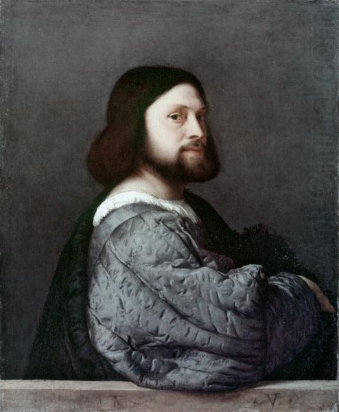 Herr in Blau, Titian