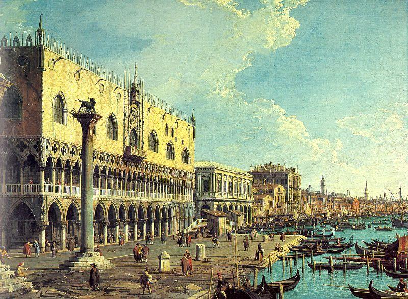 Riva degli Schiavoni- Looking East, Canaletto