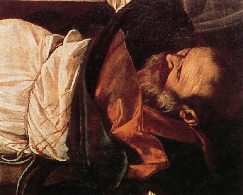 Details of Martyrdom of St.Matthew, Caravaggio