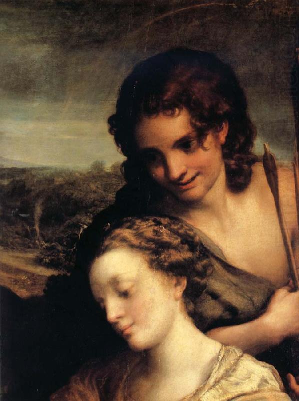 Wedding of Saint Catherine,details, Correggio