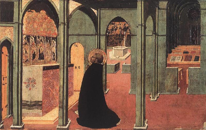 St Thomas Inspired by the Dove of the Holy Ghost, SASSETTA