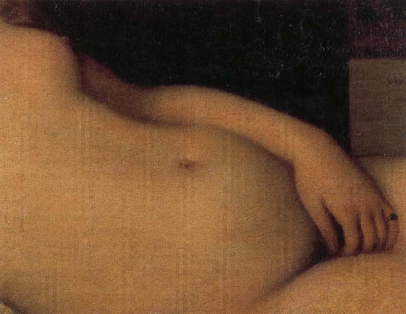 Details of Venus of Urbino, Titian