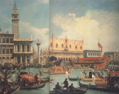 Ritorno del bucintoro al Molo nel giorno dell'Ascensione dopo Il (mk21), Canaletto